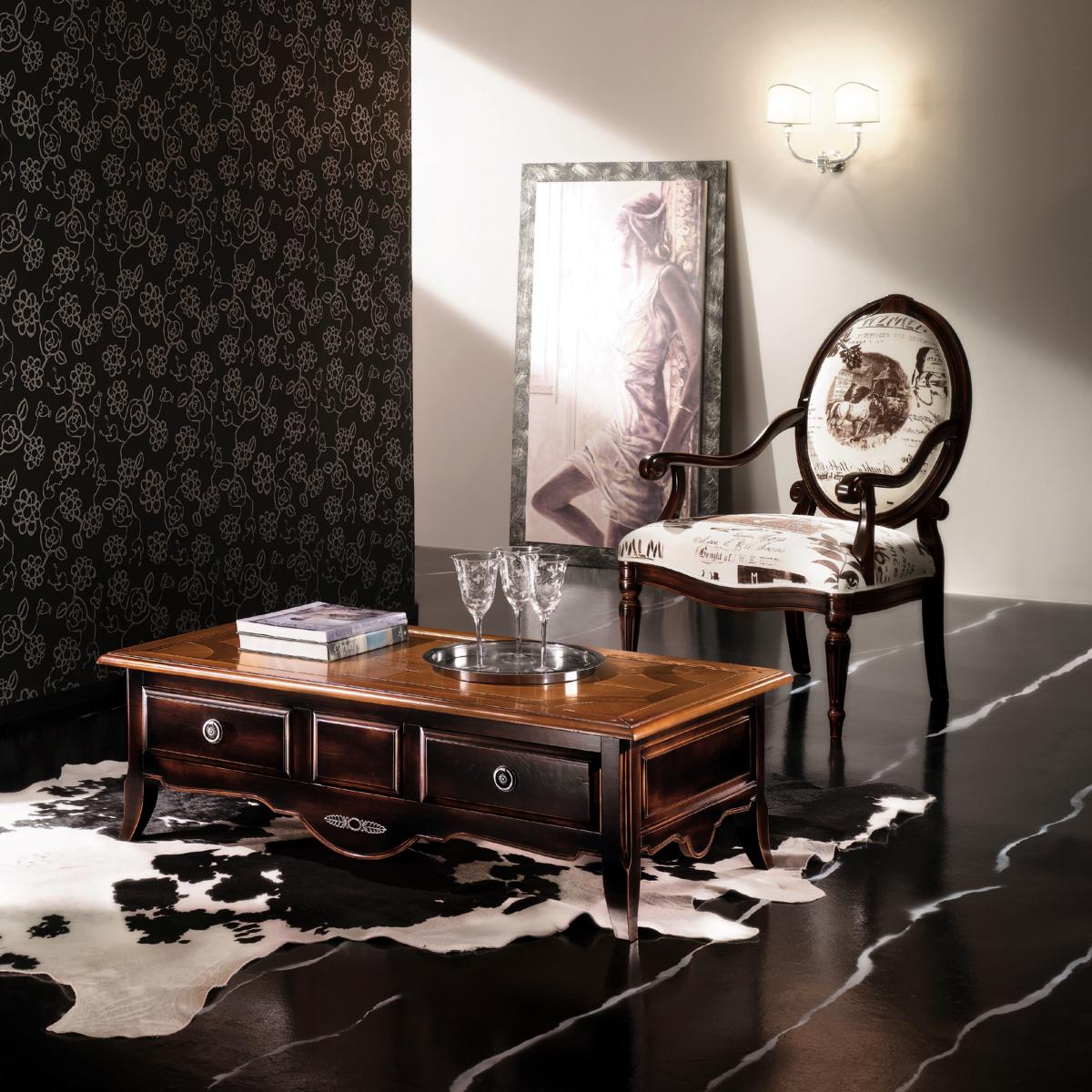Classic Coffee Table Living Room Tables Baroque Coffee Tables Wood Solid