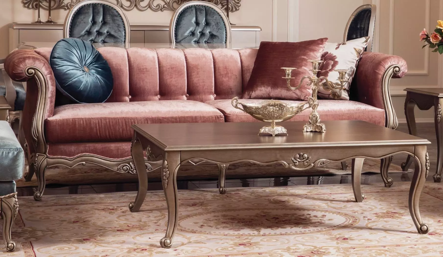 Sofa Couch Upholstery Three Seater Couches Classic 3 Piece Sofas Pink