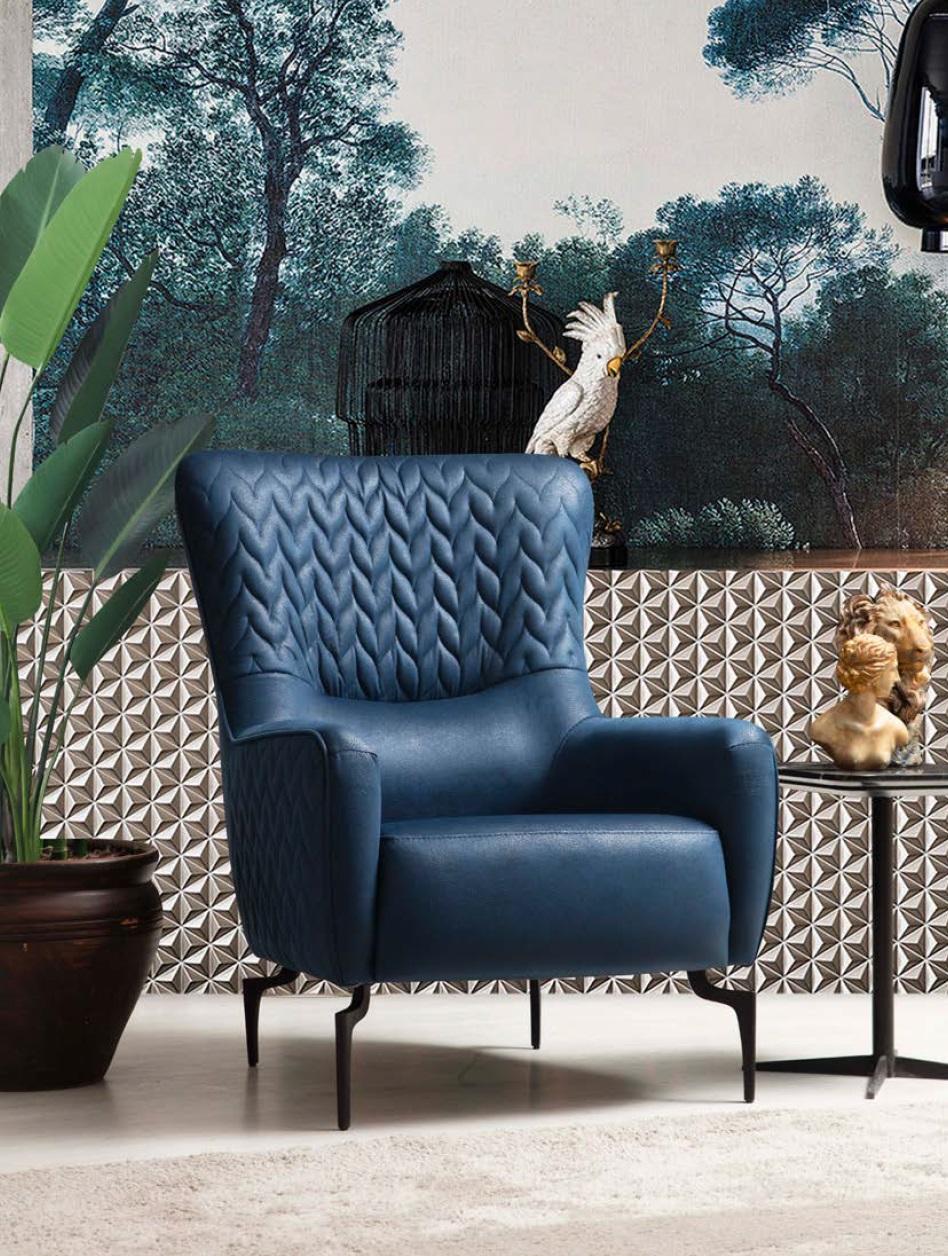 Armchair single seater luxury 1 seater upholstery seat designer textile seat fabric modern