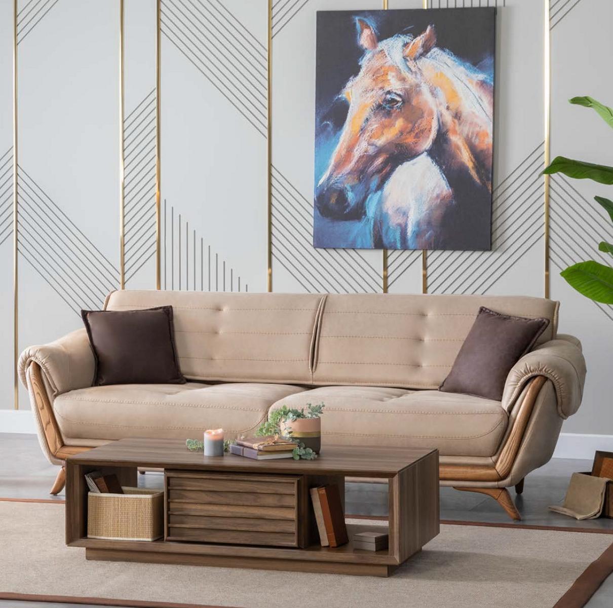 Three-seater comfortable sofa couch luxury couches furniture Italian design