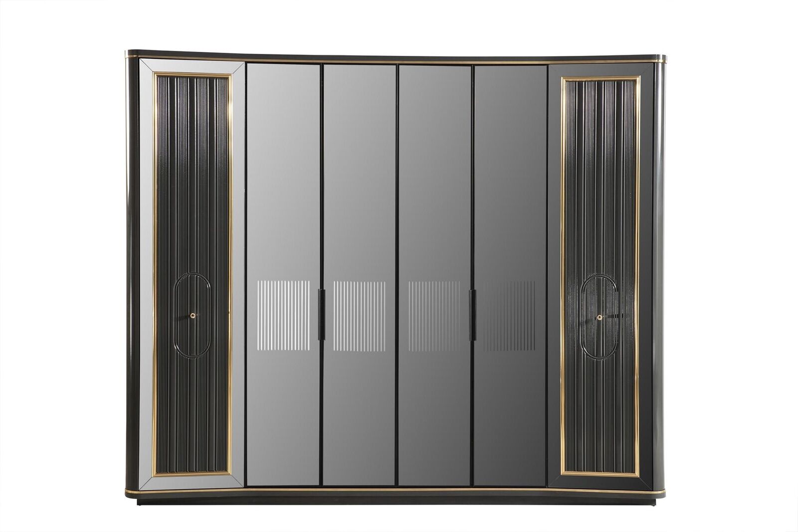 Gray luxury cabinet bedroom furniture cupboards wardrobe wood