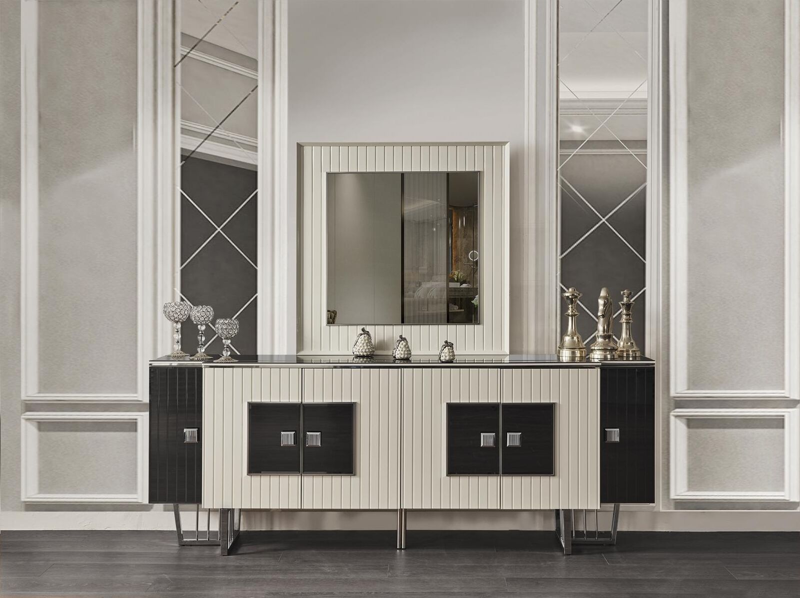 Dressers shelf console furniture sideboard Italian style dresser cabinet luxury