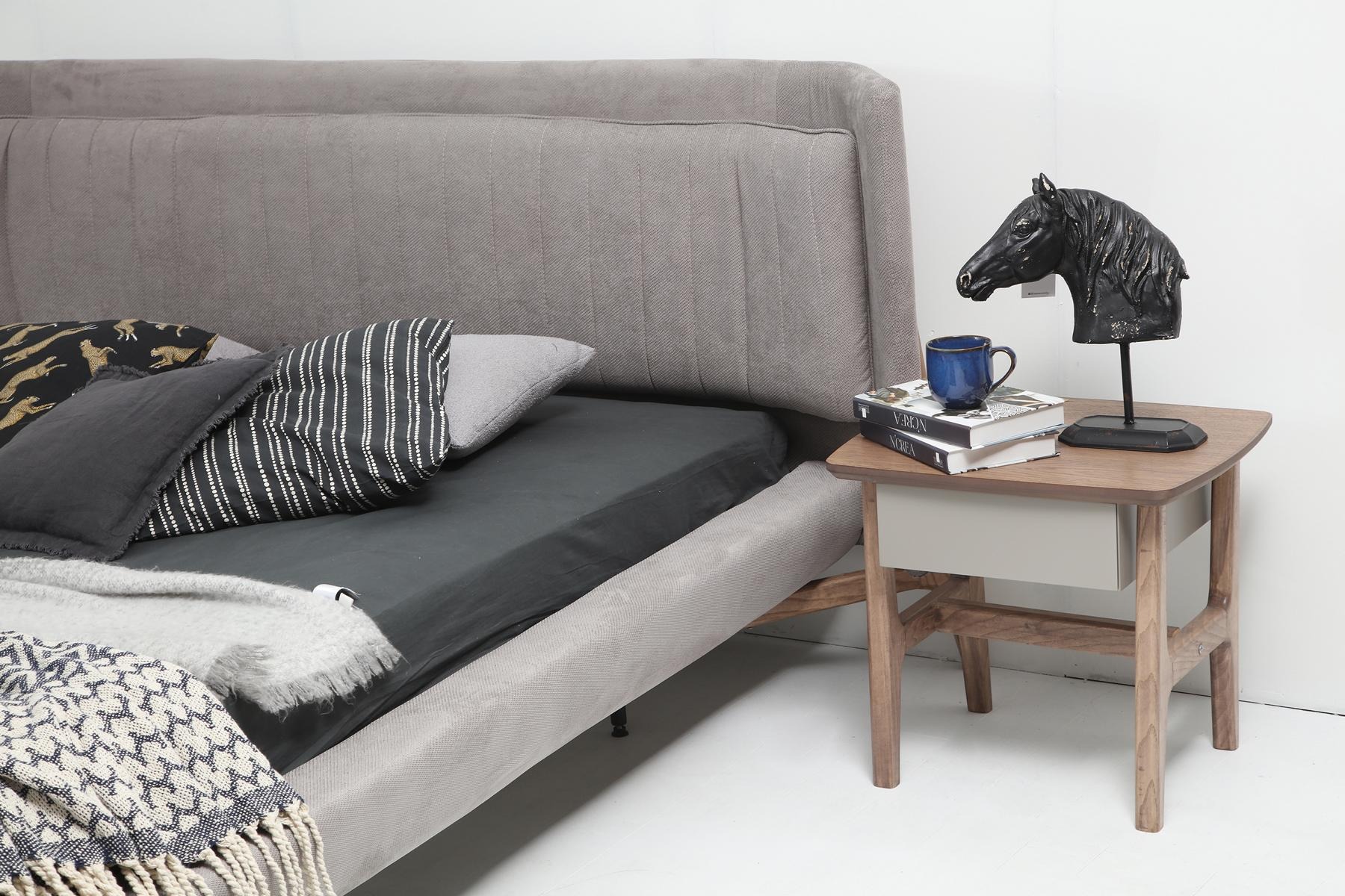 Bedside Table Wood Modern Table Brown Bedroom New