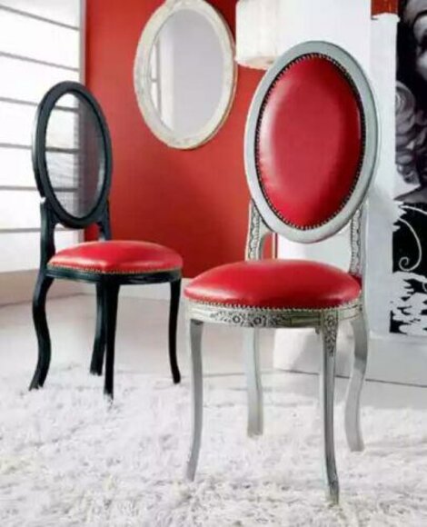 Red Chair Classic Luxury Seating Designer Dining Chair Recliner