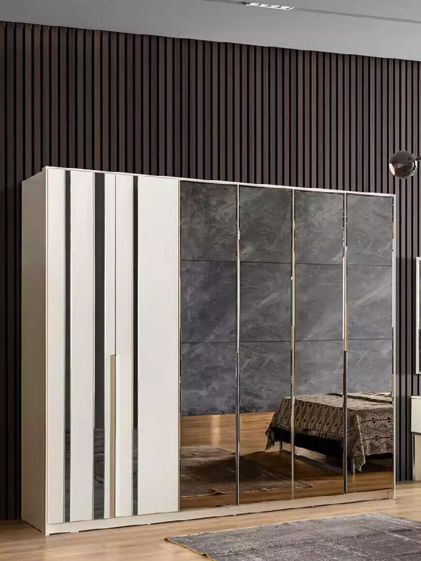 Wardrobe Luxury Bedroom Wood Wardrobe Glass Wardrobe Furniture Design