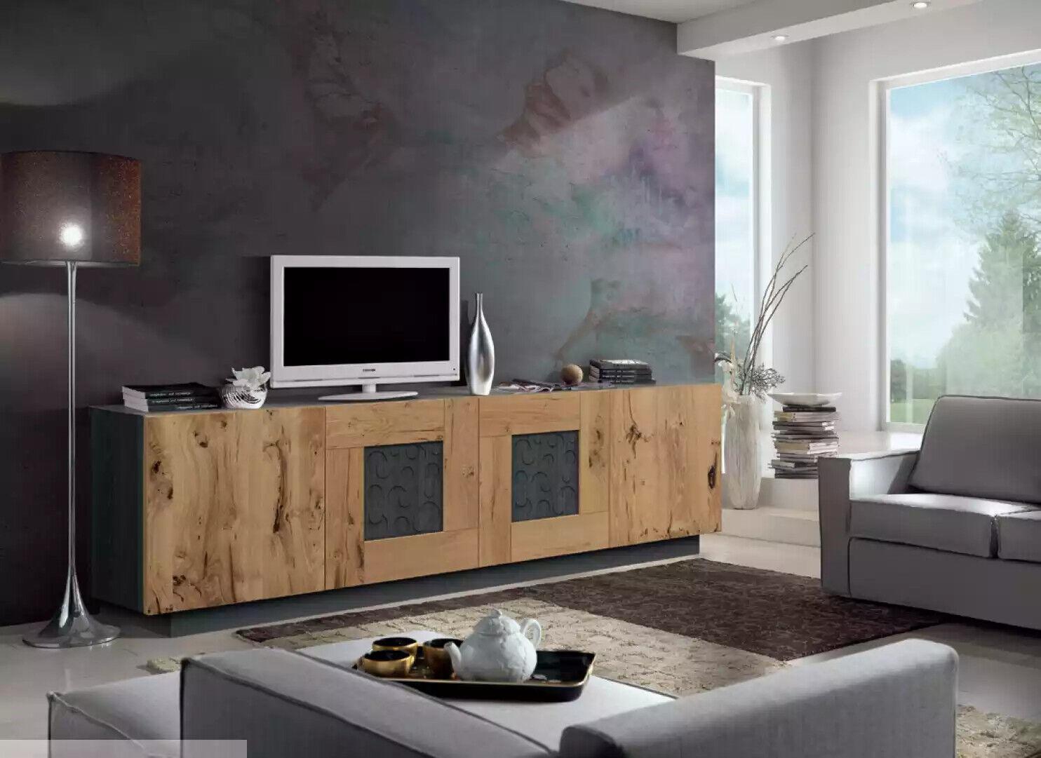 Sideboard living room style modern highboard design luxury new brown