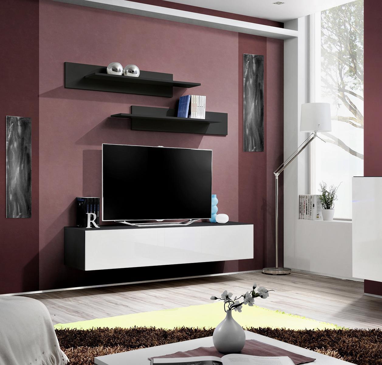 TV Stand Luxury Living Room Furniture Wall Shelves Modern Wood Furnishings