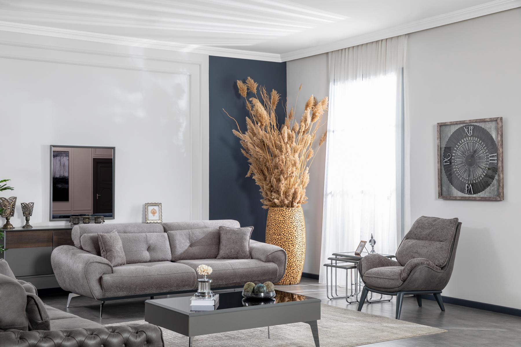 Sofa Set 3+1Seater Set Coffee Table Side Table Design Upholstery Meble