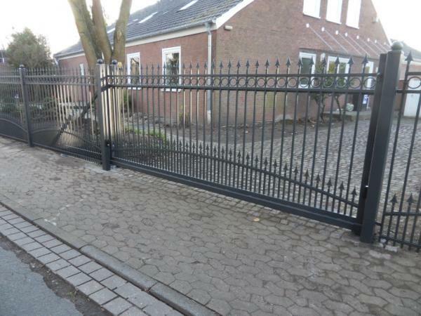 Wrought iron sliding gate modern electric gates driveway sliding gate 1m M396