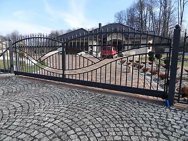 Wrought iron sliding gate modern electric gates driveway sliding gate iron M373