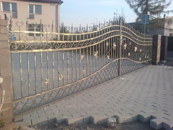 Antique style driveway villa swing gate entrance gates custom made gate #041