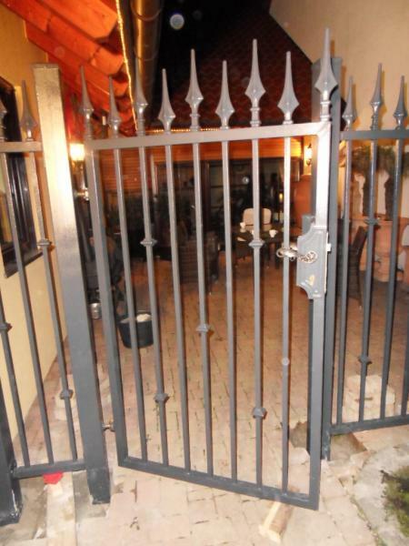 Garden gate front door entrance door wrought iron custom made iron gates M352