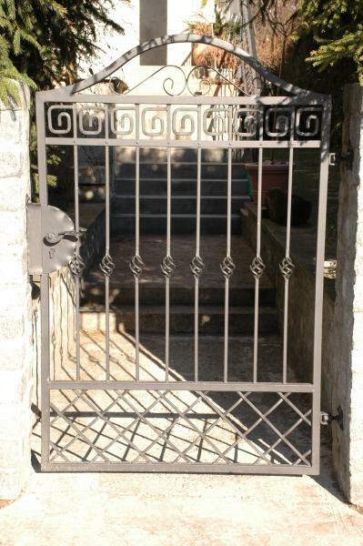 Garden gate front door entrance door wrought iron custom made iron gates M286