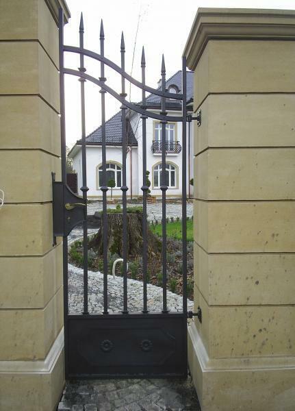 Garden gate front door entrance door wrought iron custom made iron gates M285