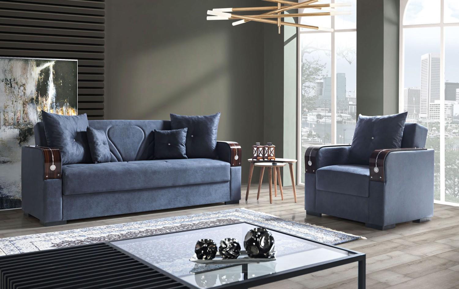 Sofa set 3+1 seater textile wood sofa 3 seater modern armchair
