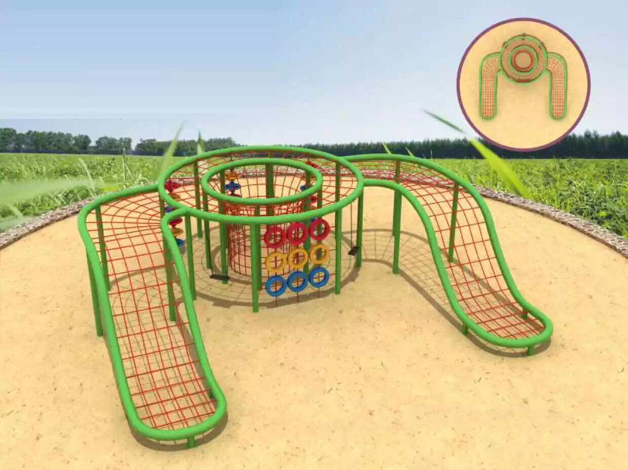 Rope complex Unusual rope design for the garden Outdoor playgrounds