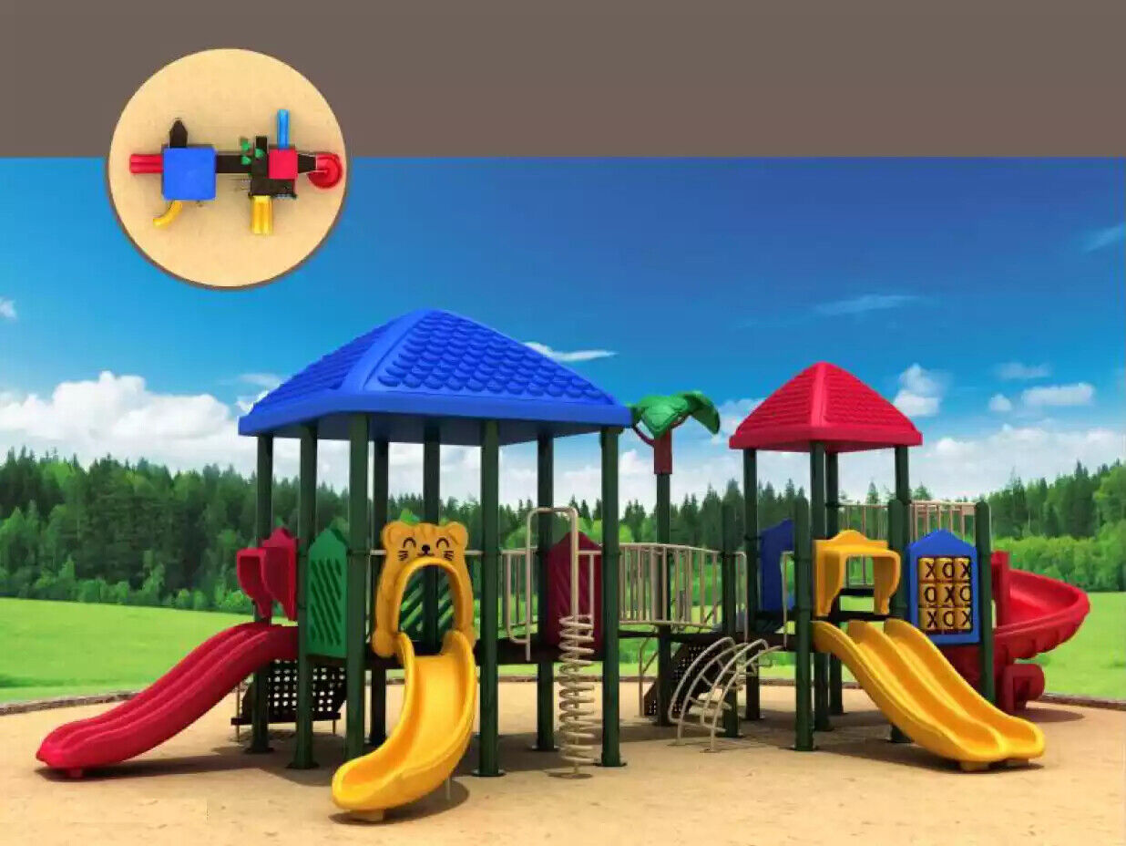Play tower with slides Climbing tower Plastic garden playground