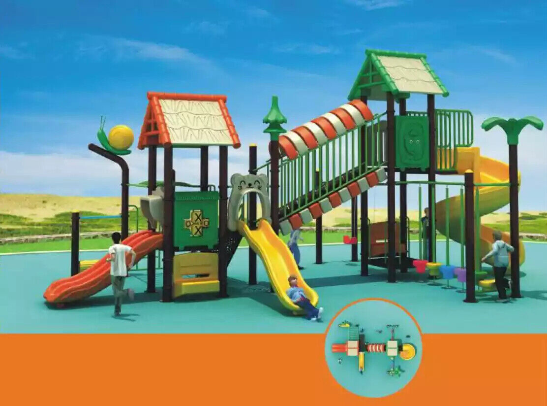 Play tower Slide Climbing tower Wooden tower Playhouse Outdoor playground