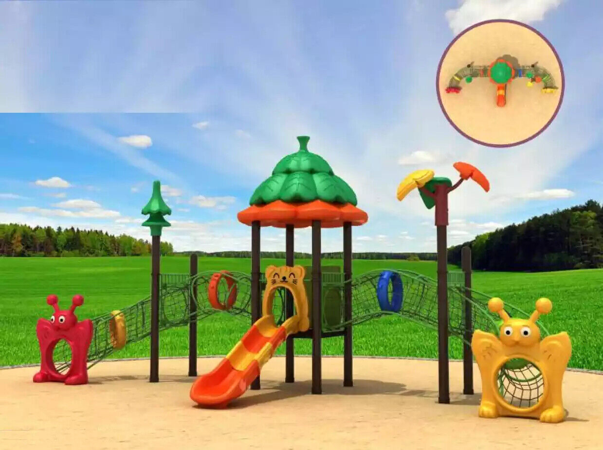 Playground for children with slides Outdoor entertainment Children\'s playgrounds