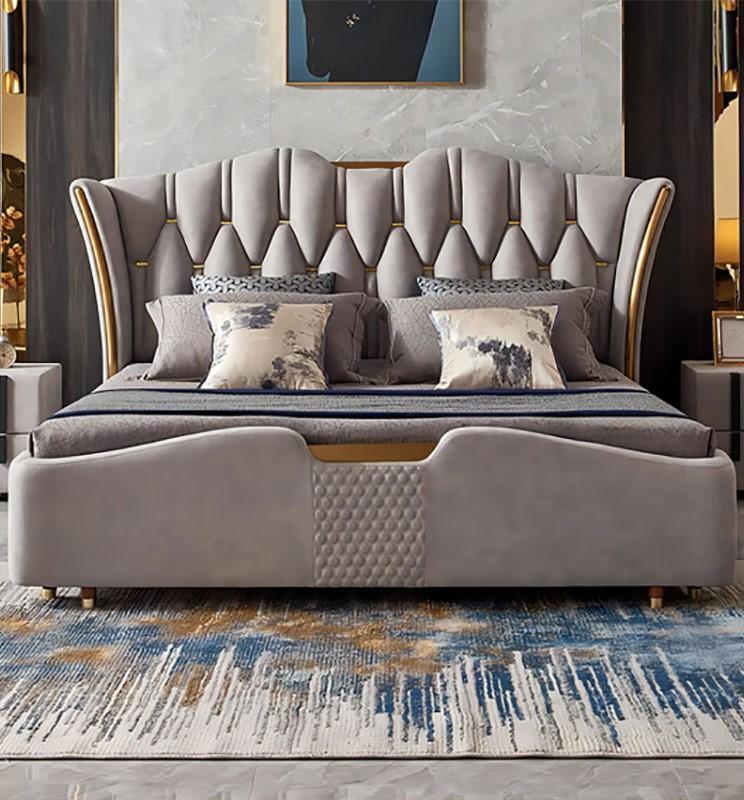 Chesterfield bed upholstery design luxury double hotel beds luxury hotel new