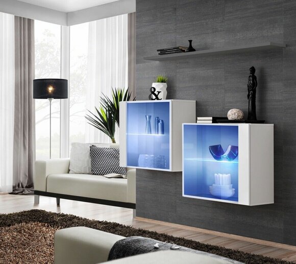 Wall unit cabinet modern design cabinets living room furniture wall shelf
