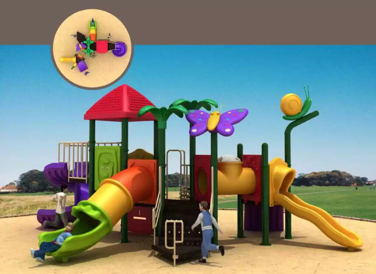 Plastic play tower with slide Child-friendly Weatherproof New