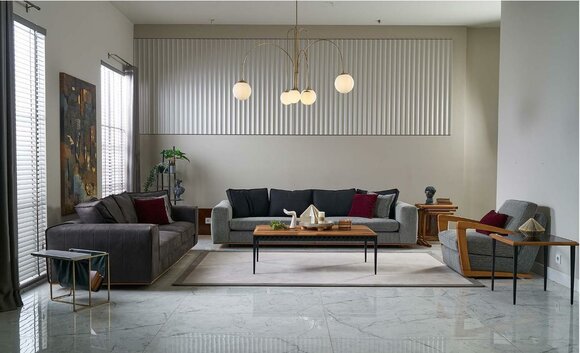 Modern sofa set sofa set single seater gray fabric sofa upholstered sofa