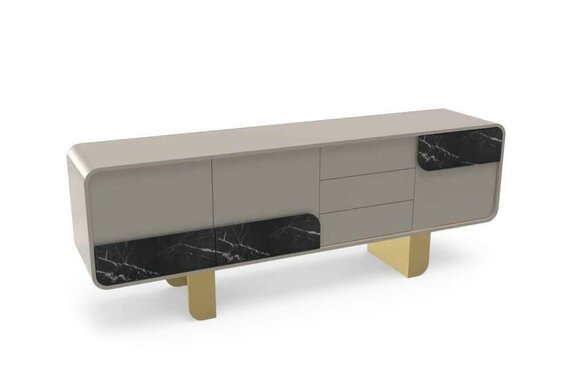 Designer sideboard mirror design furniture console wooden chest of drawers