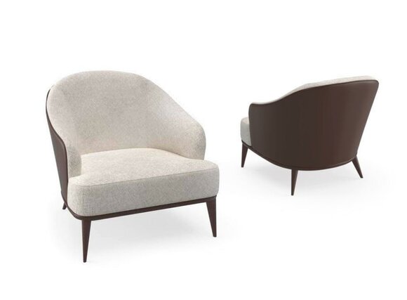 Armchair Seat Modern Design Living Room Brown Style Luxury TV Chair