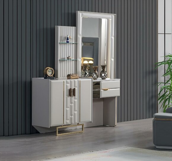 Dressing table with mirror bedroom new luxury furniture design furnishings
