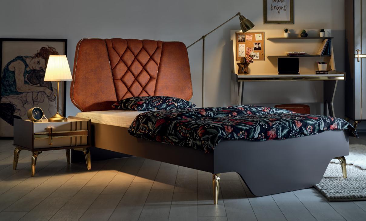 Luxury bedroom bedside table beds bed complete set design furnishings
