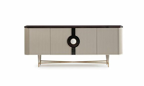 Sideboard sideboard cupboard chest of drawers wooden wooden cabinet beige luxury design