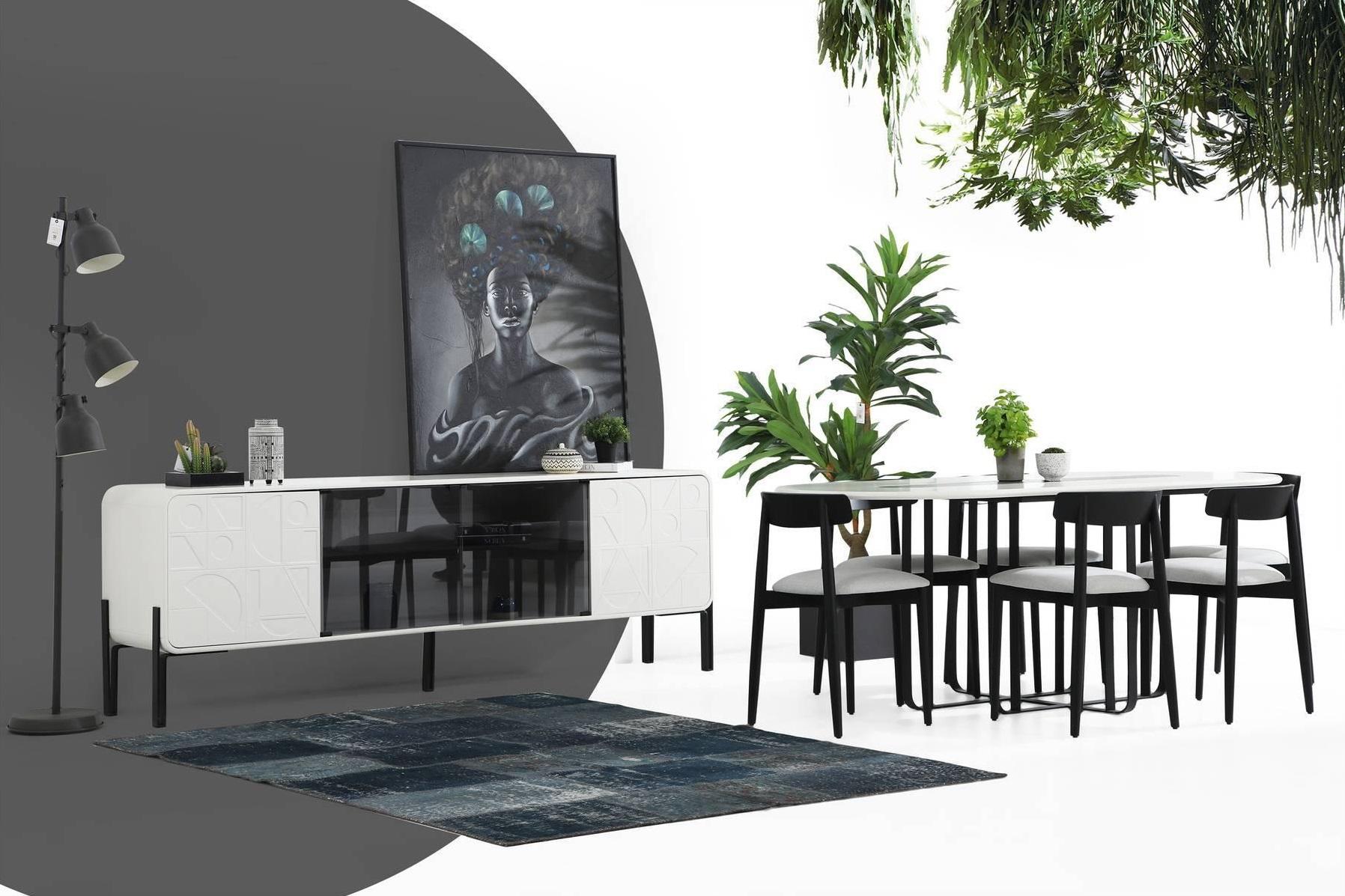 *Group Dining Room Dining Table Chairs Table Wood Set 5pcs White Tables
