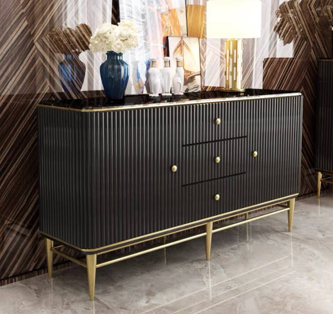 Furniture living room chests of drawers sideboard luxury wood cabinet designer new
