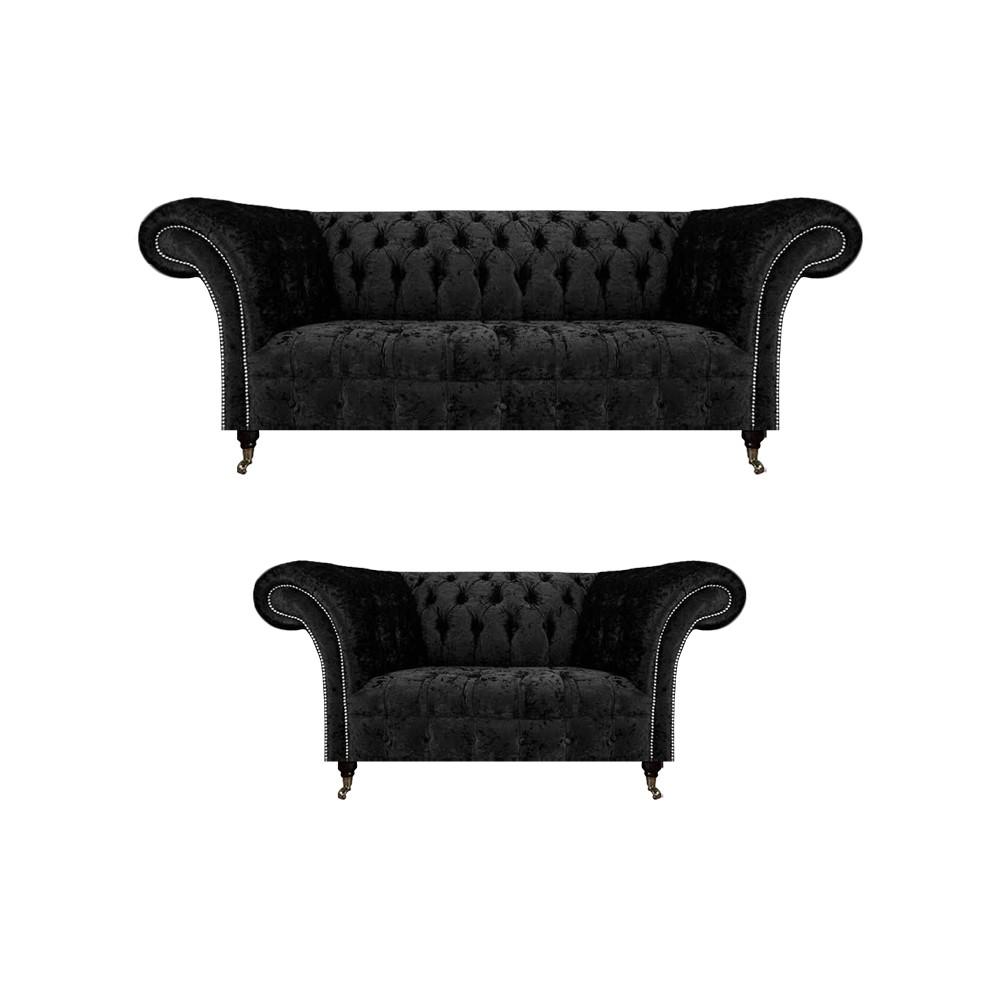 New Complete Sofa Three Seater Couch Chesterfield Two Seater Sofas Living Room