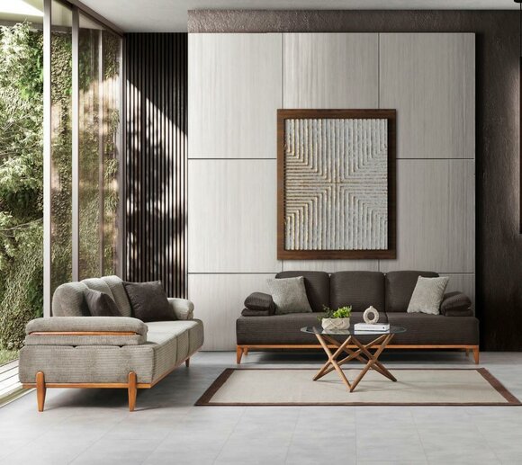 Stylish sofa set designer fabric sofa upholstered sofas wooden frame furniture