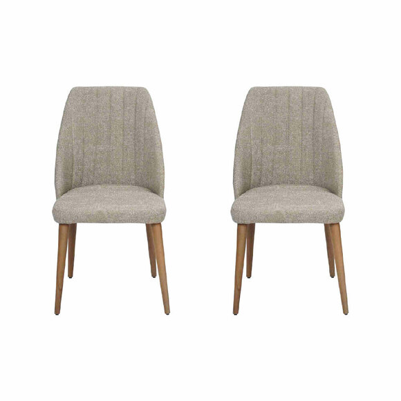 Modern 2x chairs upholstered chair luxury armchair grey chair armchair dining room