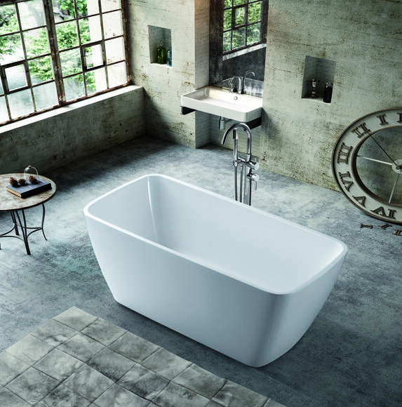 Bathtub Bathroom Acrylic Bathtub White Free-standing bathtub Contemporary