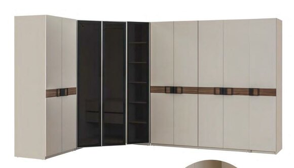 Modern White Corner Cabinet Designer Shelf Cabinet Wooden Cabinet Luxury Furniture