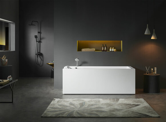 Luxury indoor whirlpool bath Whirlpool bath Home Spa White tub Relax