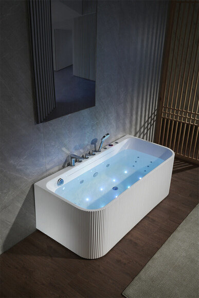 Bathtub Whirlpool Massage jets Led Ergonomic Relaxation tub