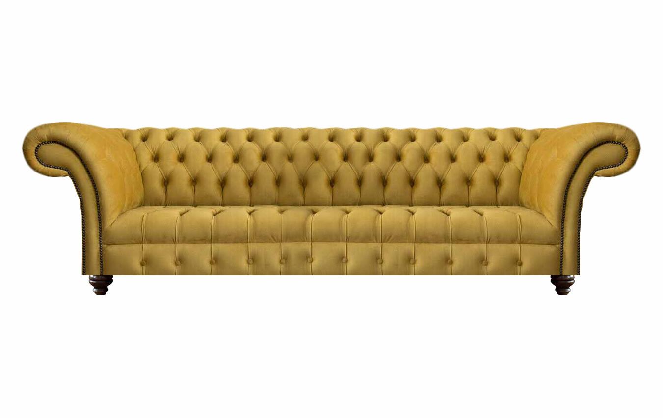 Luxury design furniture sofa four seater couch living room seat Chesterfield