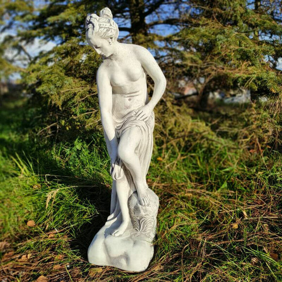 GARDEN FIGURE STONE FIGURE GARDEN SCULPTURE CAST STONE FROST-RESISTANT 67 cm - 1553