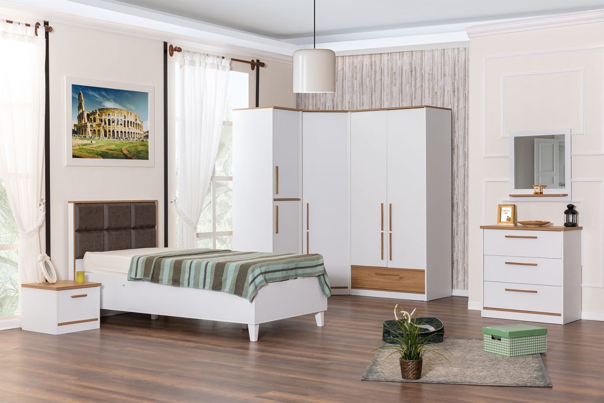 Children\'s room set luxury children\'s bed bedside table chest of drawers wardrobe 4pcs