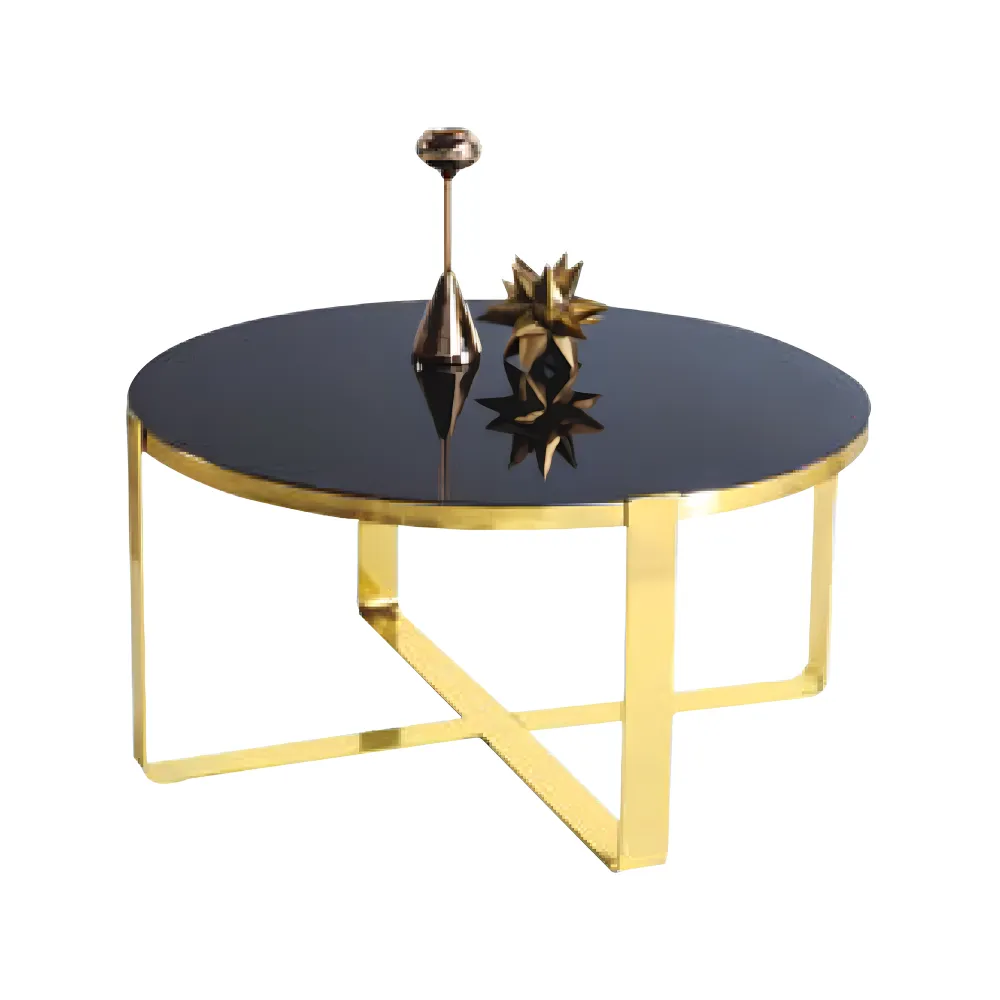Coffee table coffee table modern sofa table side table glass gold table