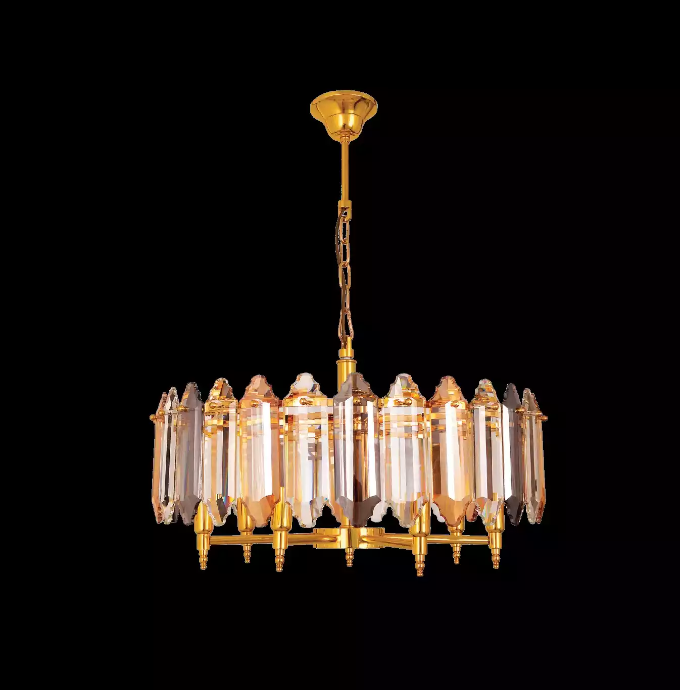 Chandelier Gold Ceiling Lamp Lamp Light Golden Hanging Lamp 60x75cm