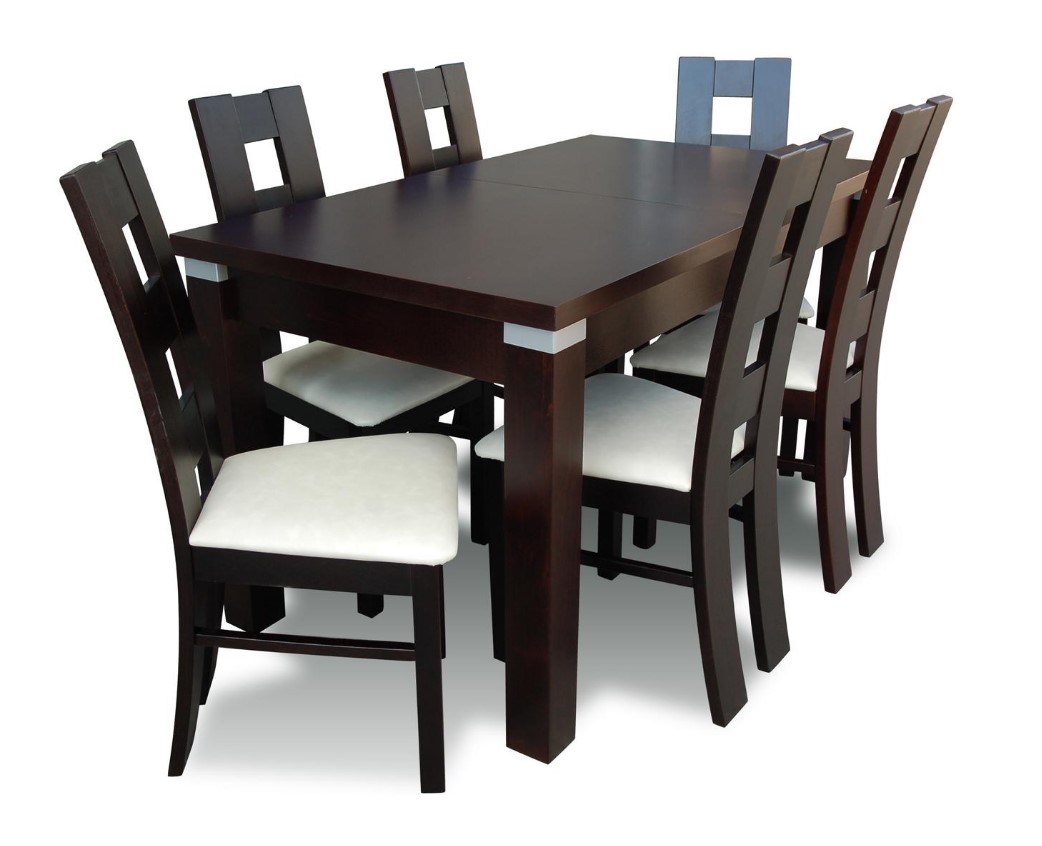 Modern dining set 4x chair brown set dining room chairs 4 pcs. On Stock