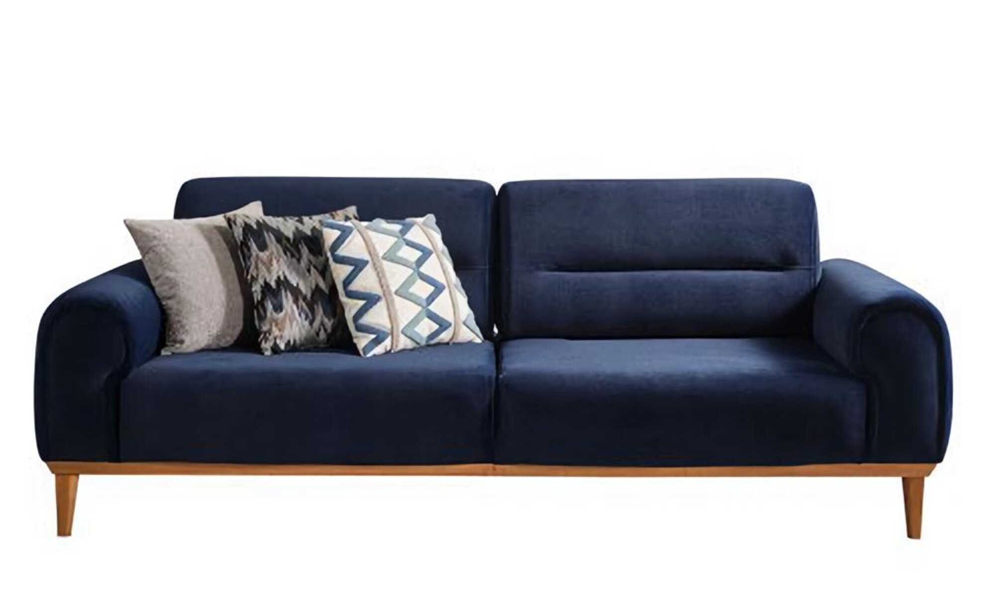 Sofa 3-seater living room blue couch set designer furniture upholstery 3-seat couches