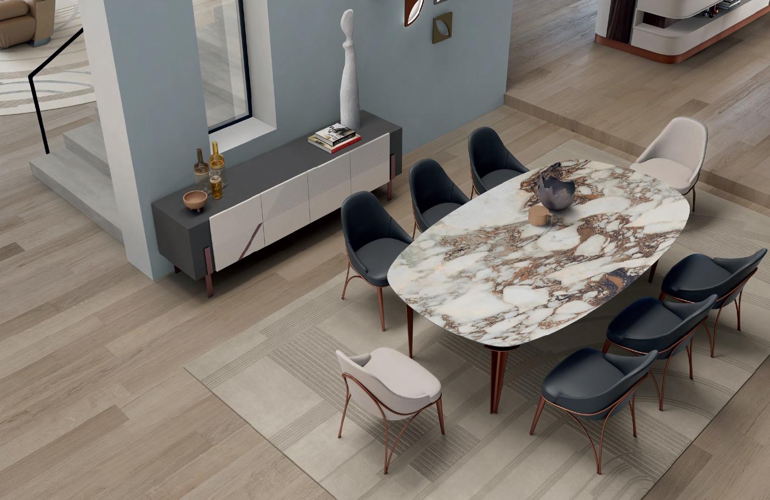 Dining table dining room table Italian design furniture kitchen table Bizzotto tables.
