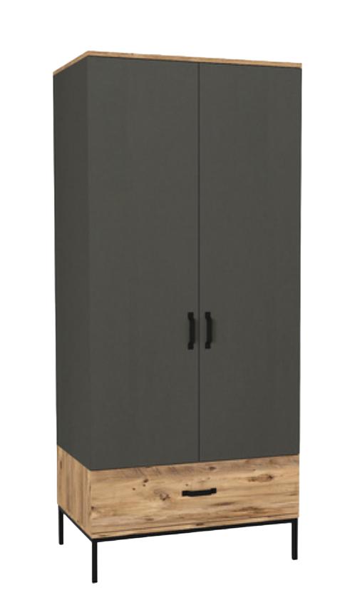 Wardrobe children\'s room modern furniture wood luxury design gray youth furniture